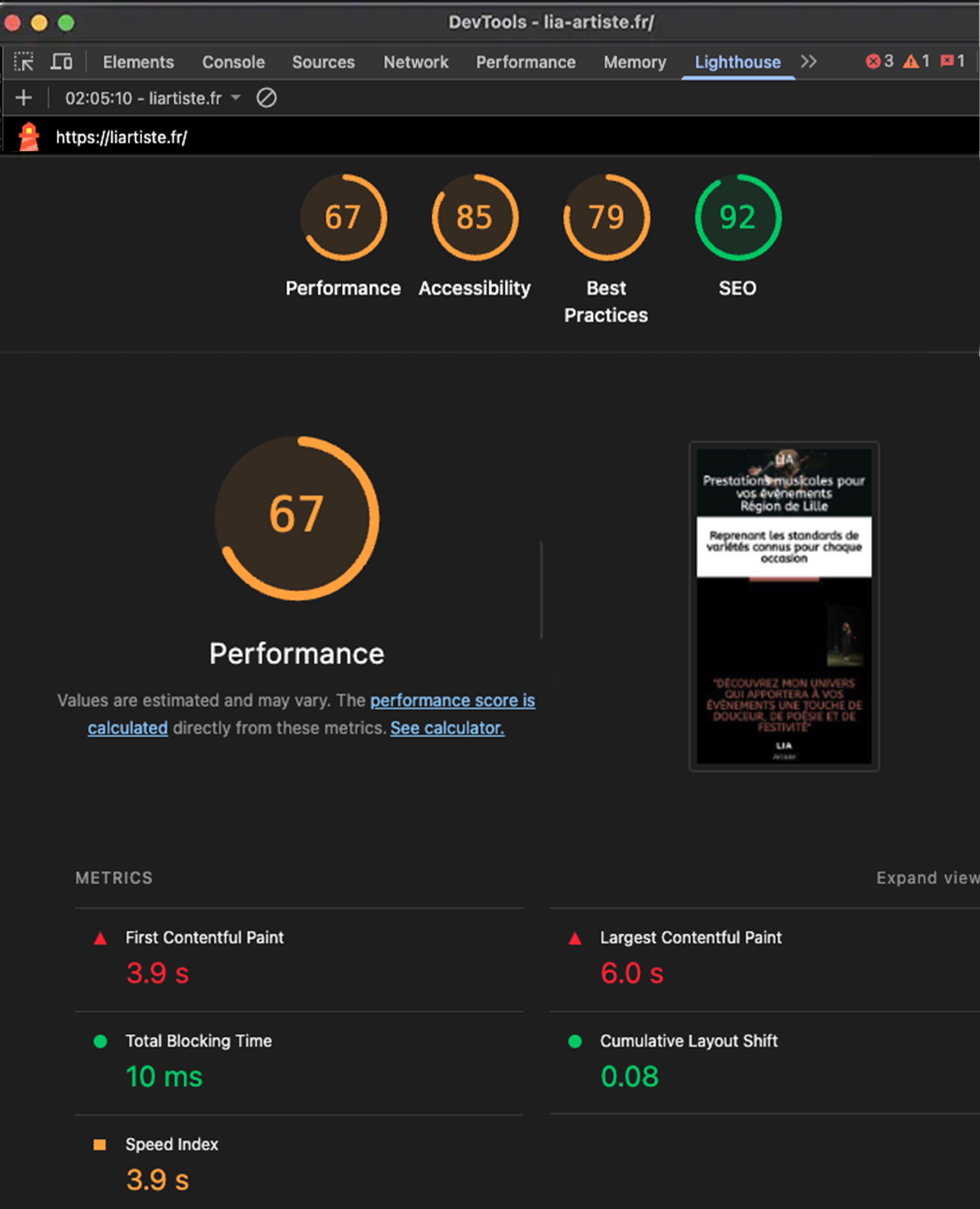 Ancienne stat du site sur mobile et  ordinateur