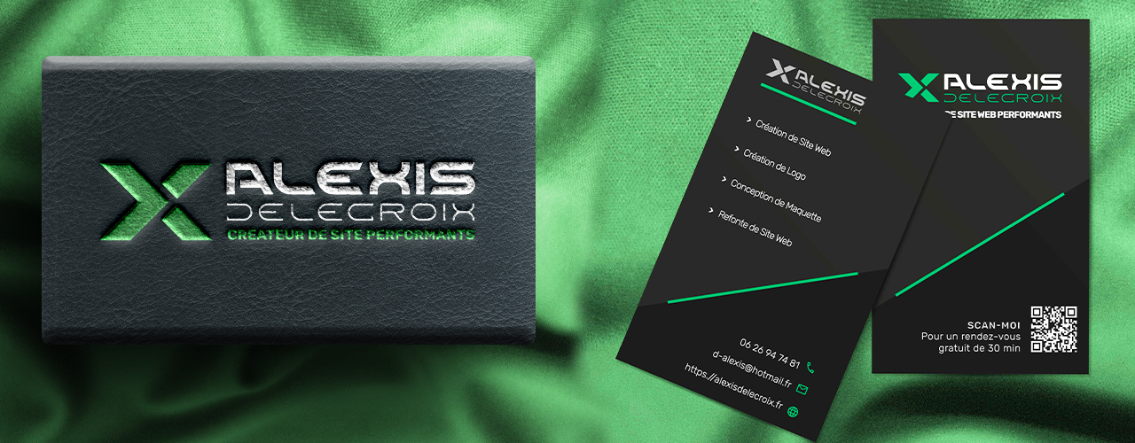 Carte de visite, Logo, Site Web, sur mesure pour indépendant